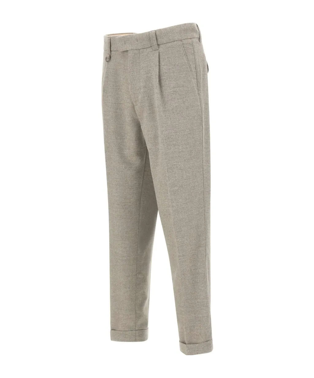 Paolo Pecora Pleated Slim-Fit Pants
