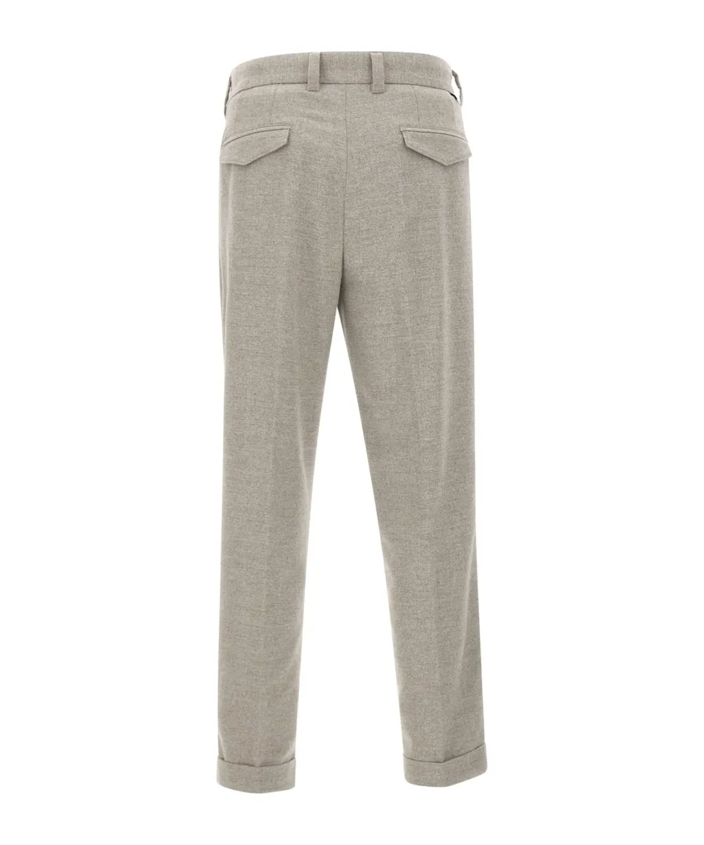 Paolo Pecora Pleated Slim-Fit Pants