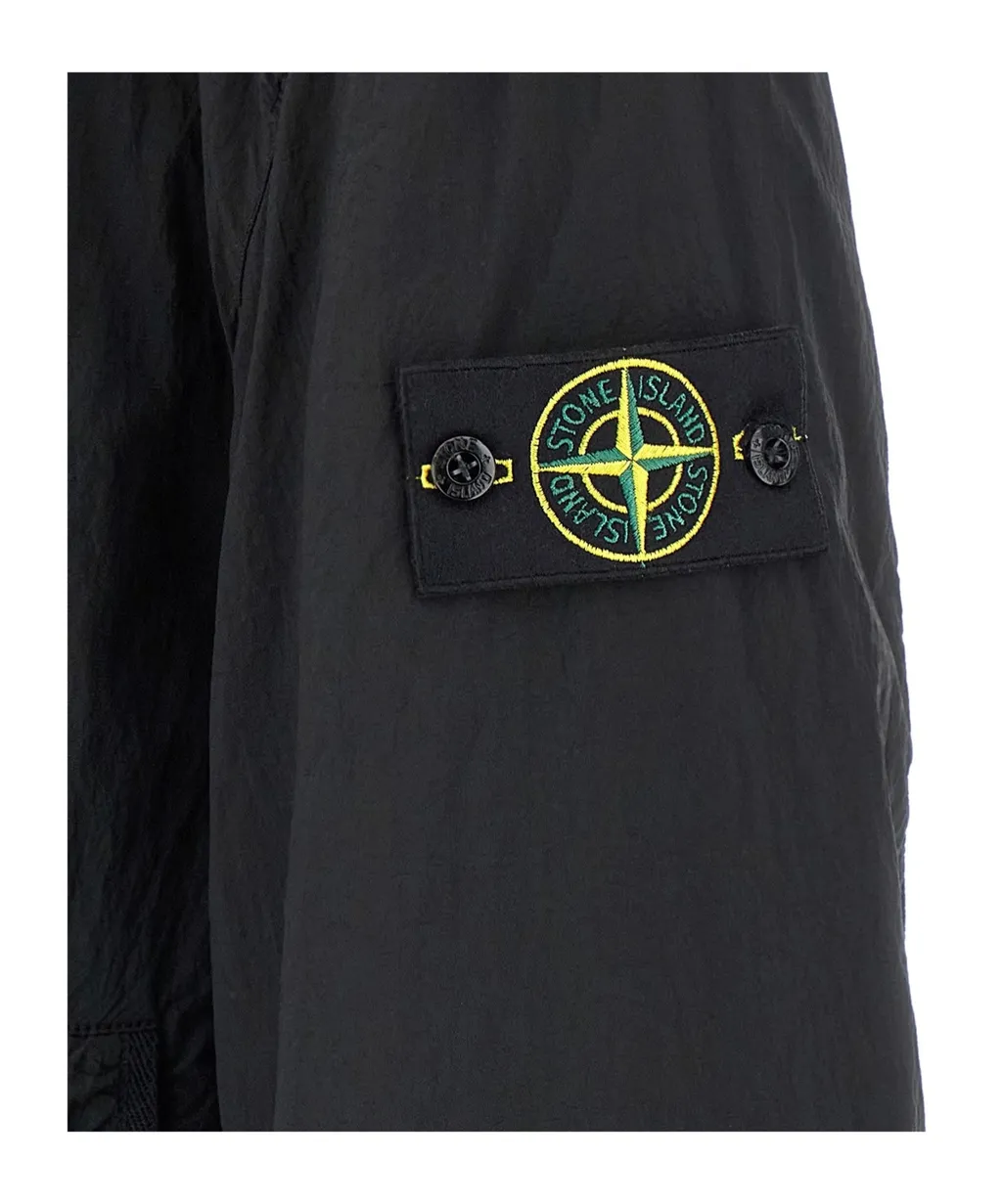 Stone Island Logo Patch Zipped Bomber Jacket