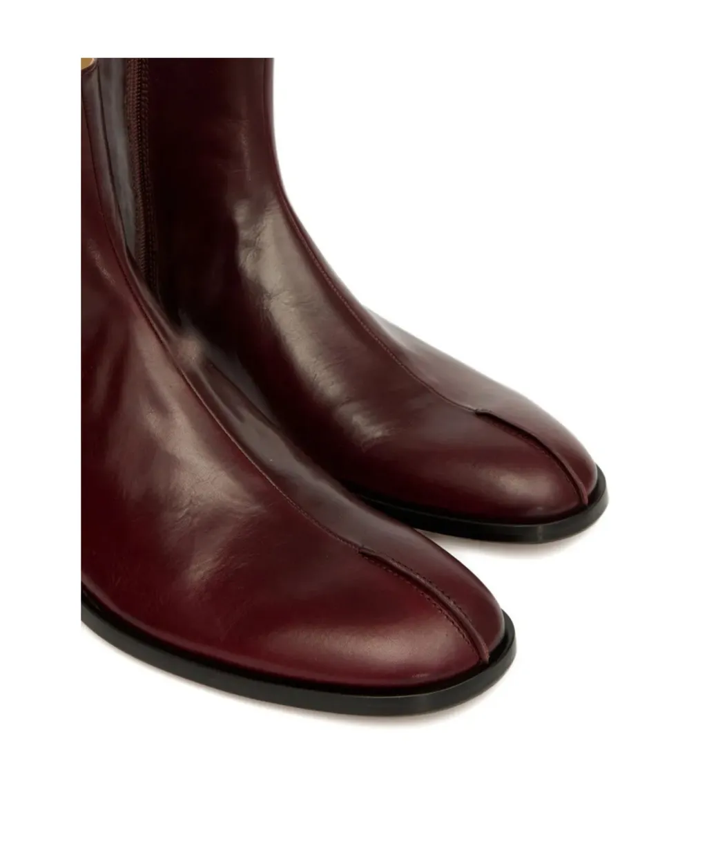 Mm6 Maison Margiela Round Toe Ankle Boots
