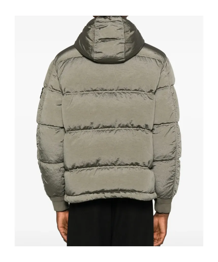 Stone Island Logo Patch Zip-Up Jacket