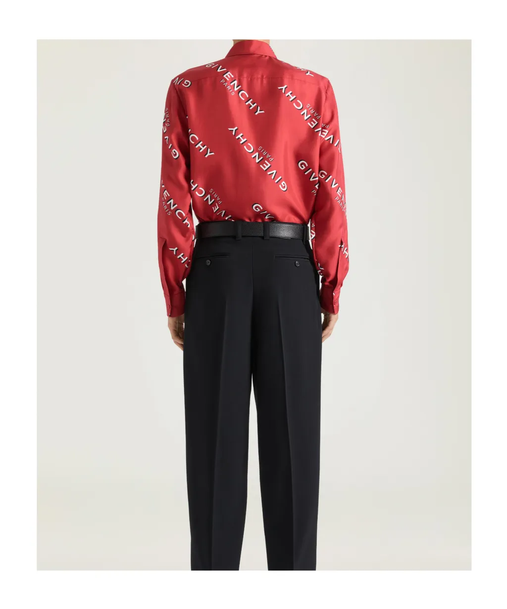 Givenchy Logo Printed Long-Sleeve Shirt