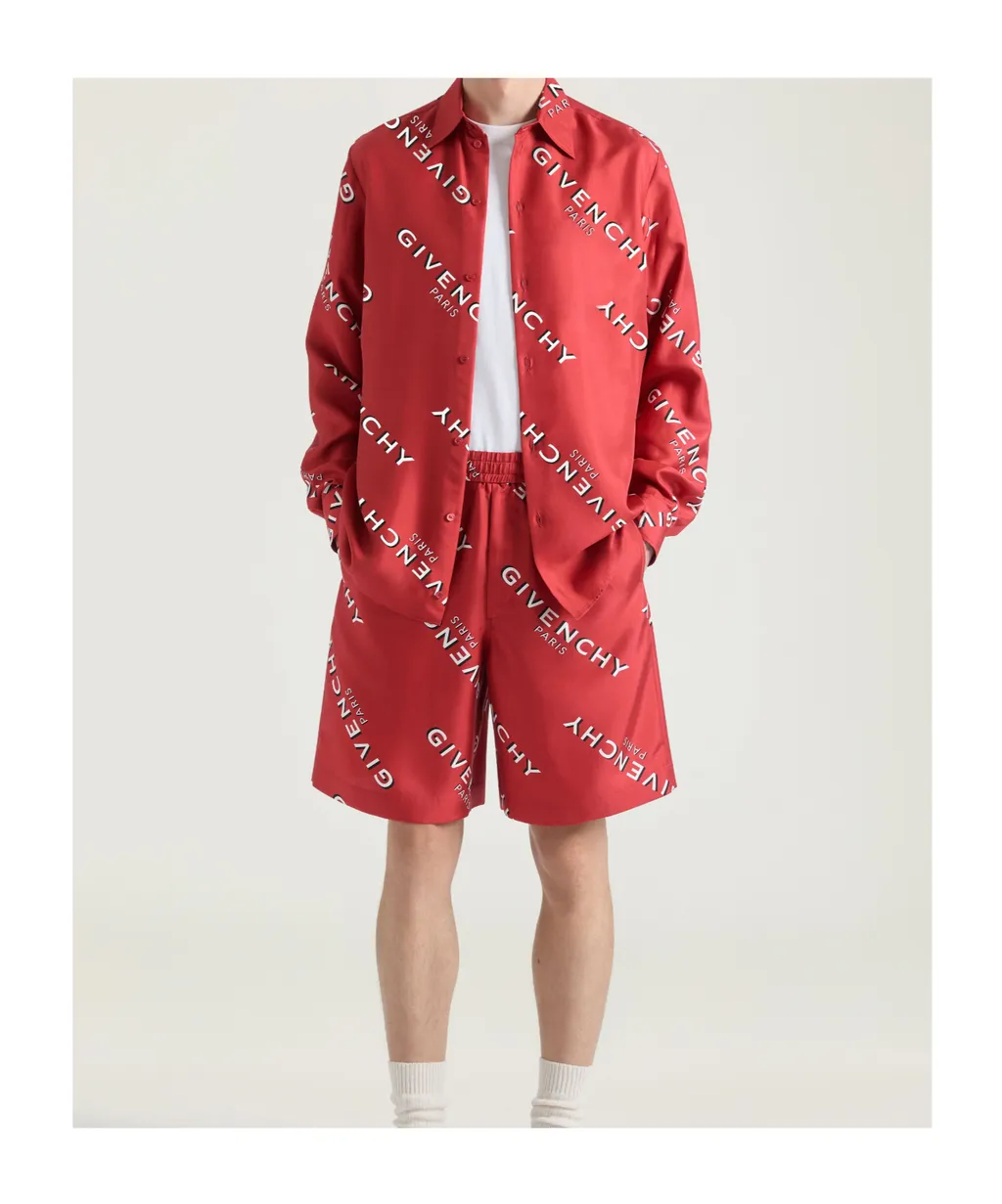 Givenchy Logo Printed Long-Sleeve Shirt