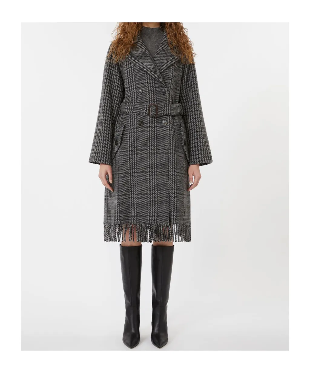 Weekend Max Mara Carpi Houndstooth Double-Breasted Coat