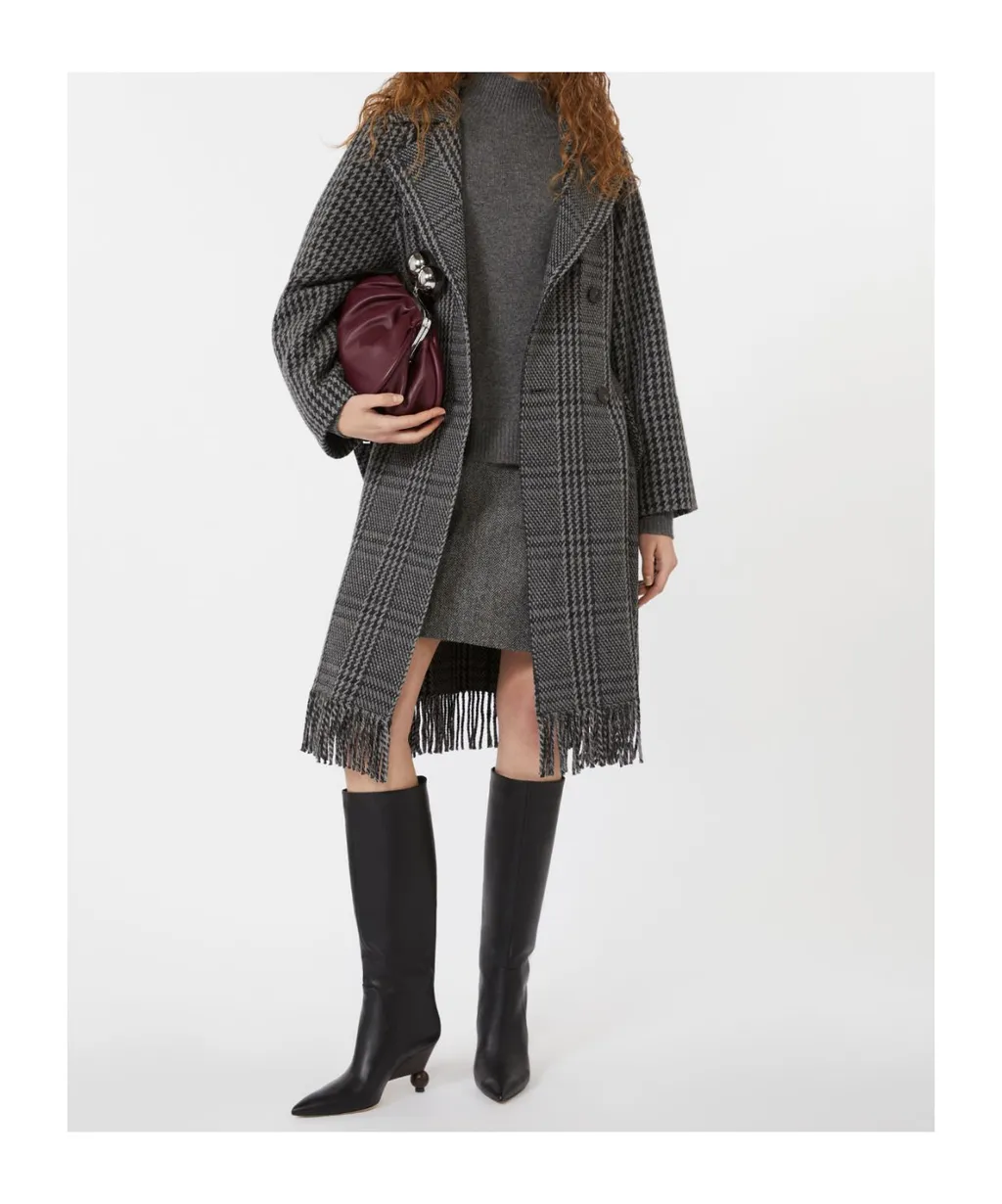 Weekend Max Mara Carpi Houndstooth Double-Breasted Coat
