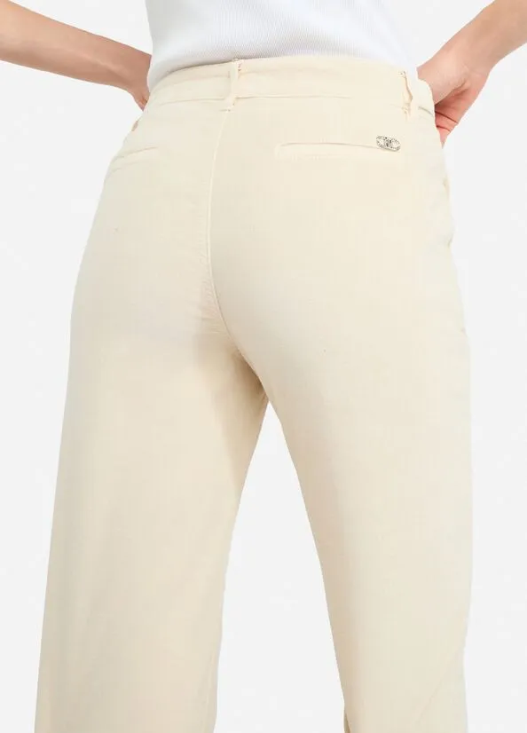 Liu Jo Velvet Bootcut Trousers
