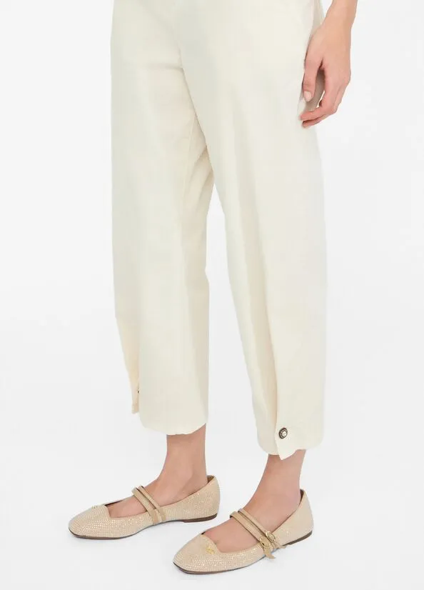 Liu Jo Rear Logo Detail Button Balloon Trousers