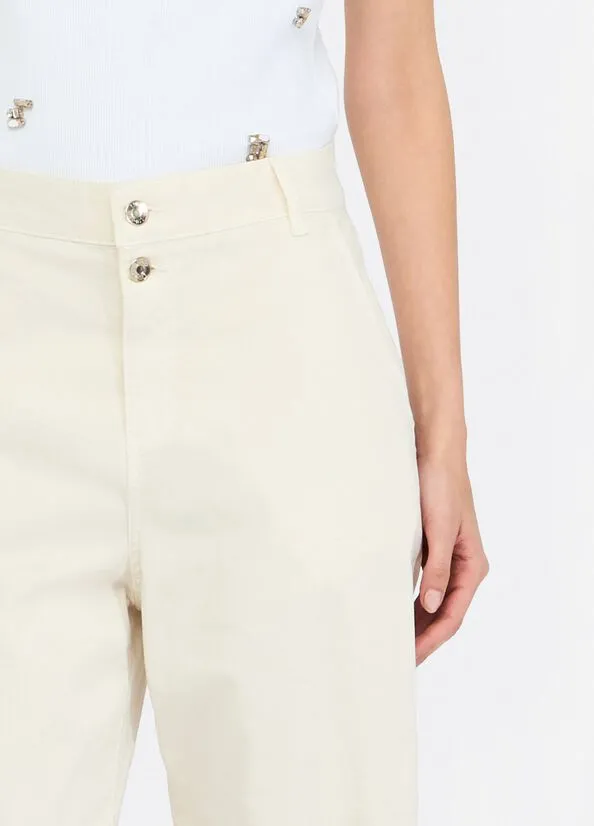 Liu Jo Rear Logo Detail Button Balloon Trousers