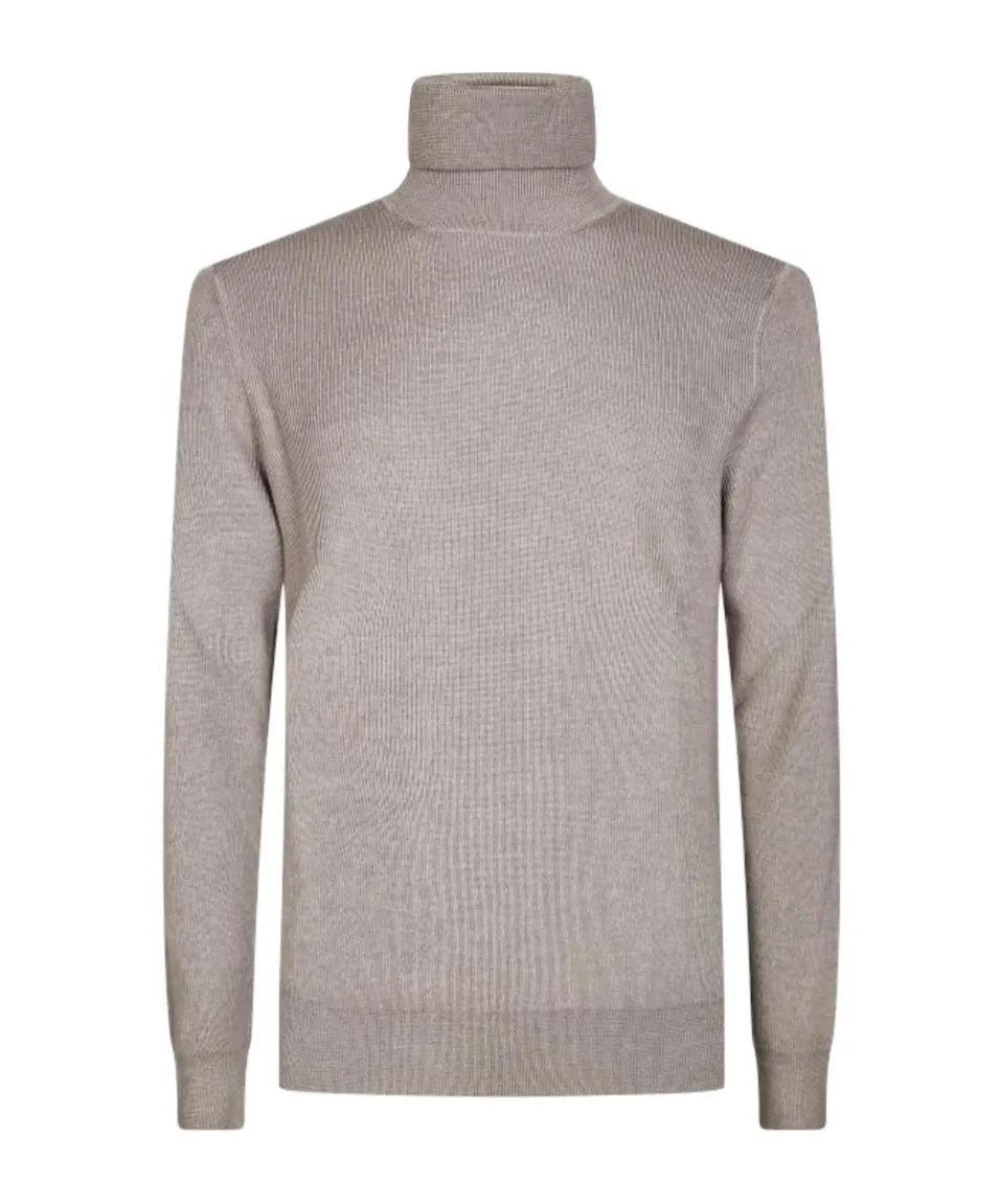 Ribbed Turtleneck Sweater