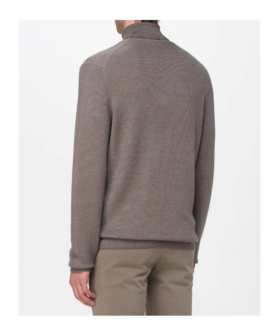 Ribbed Turtleneck Sweater