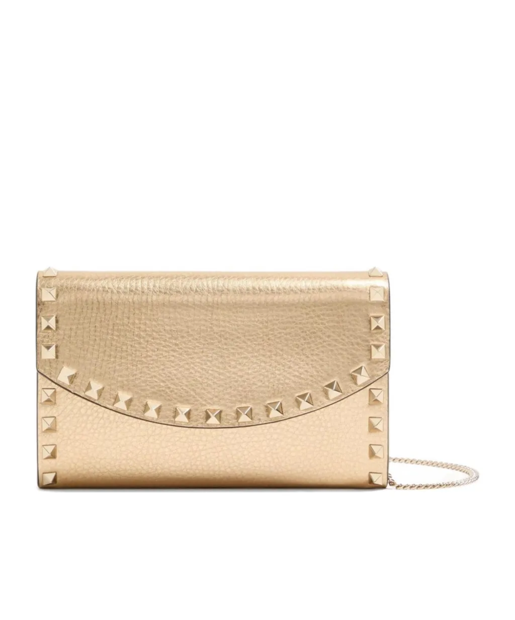 Valentino Garavani Rockstud Foldover Top Wallet