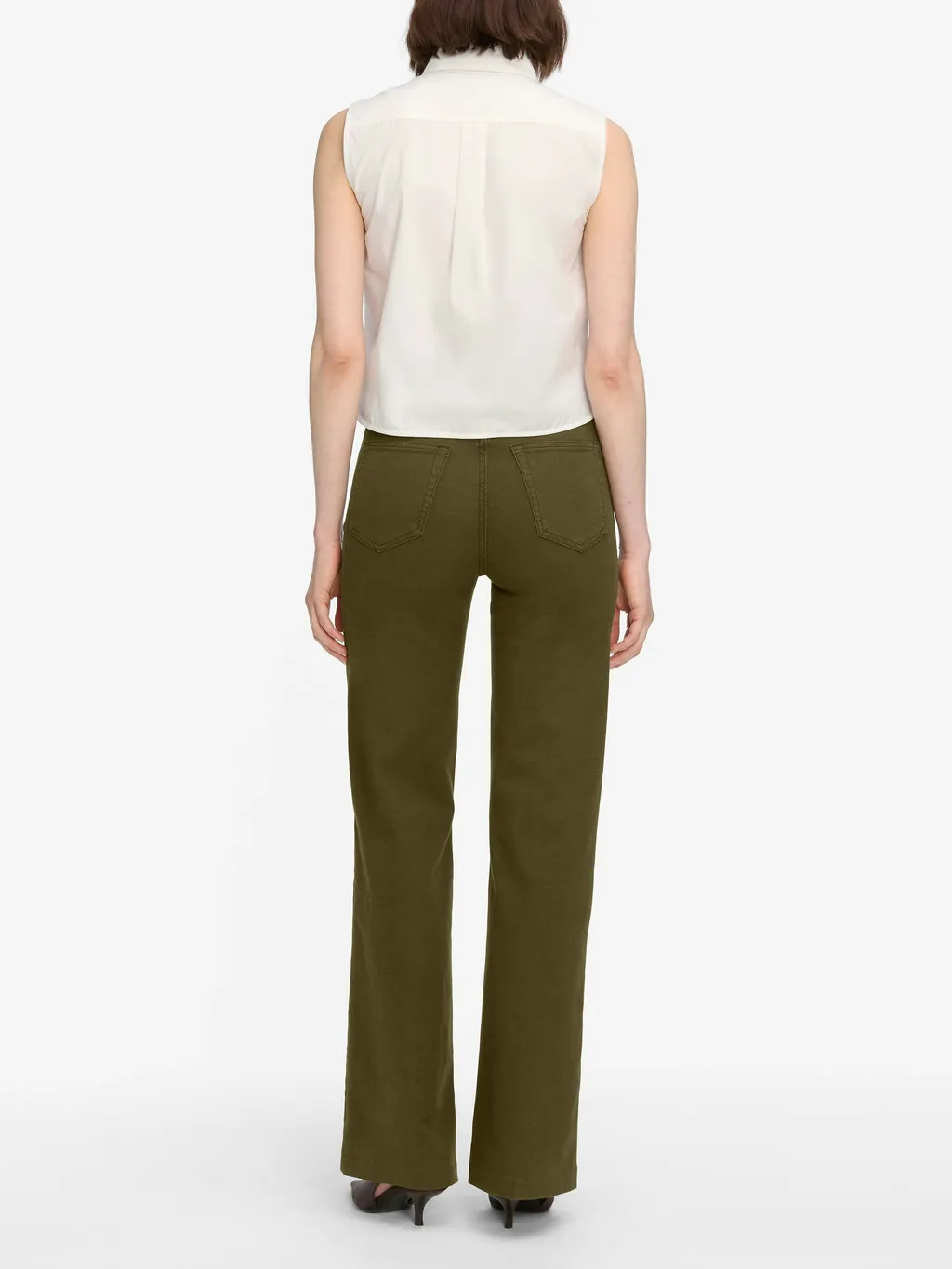 High-Waisted Flared Jeans