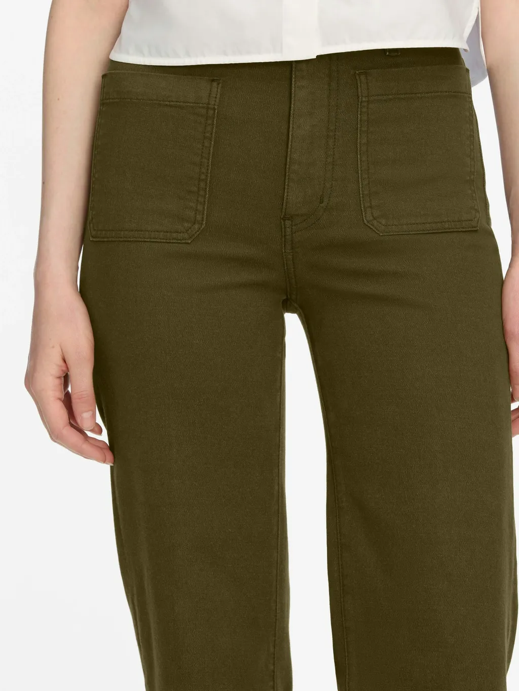 High-Waisted Flared Jeans