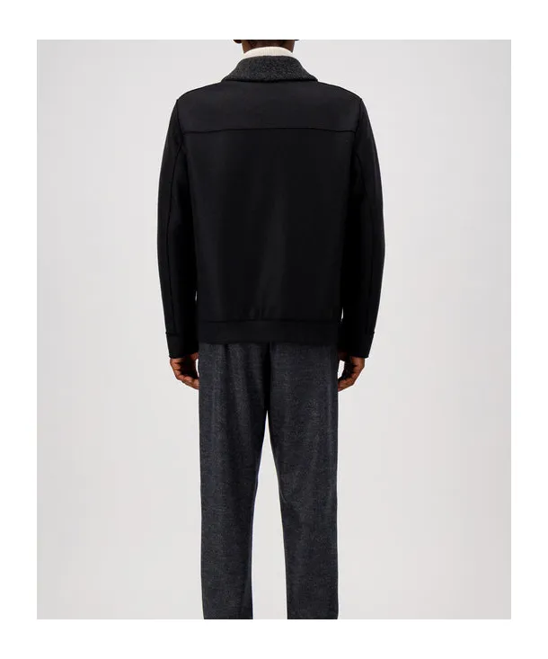 Harris Wharf London Zip-Up Wool Coat