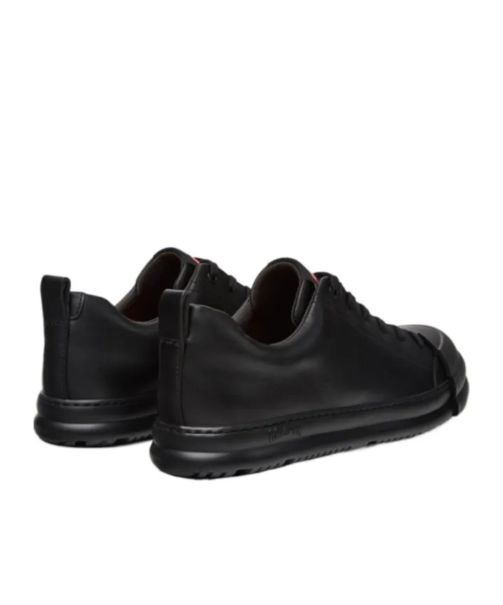 Black Leather Sneakers For Men