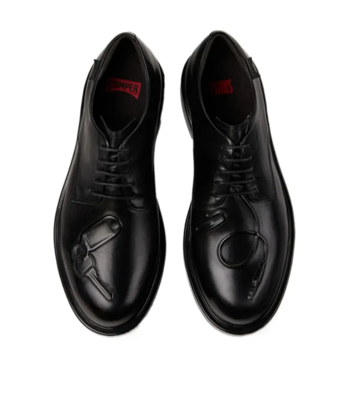Black Leather Shoes For Men.