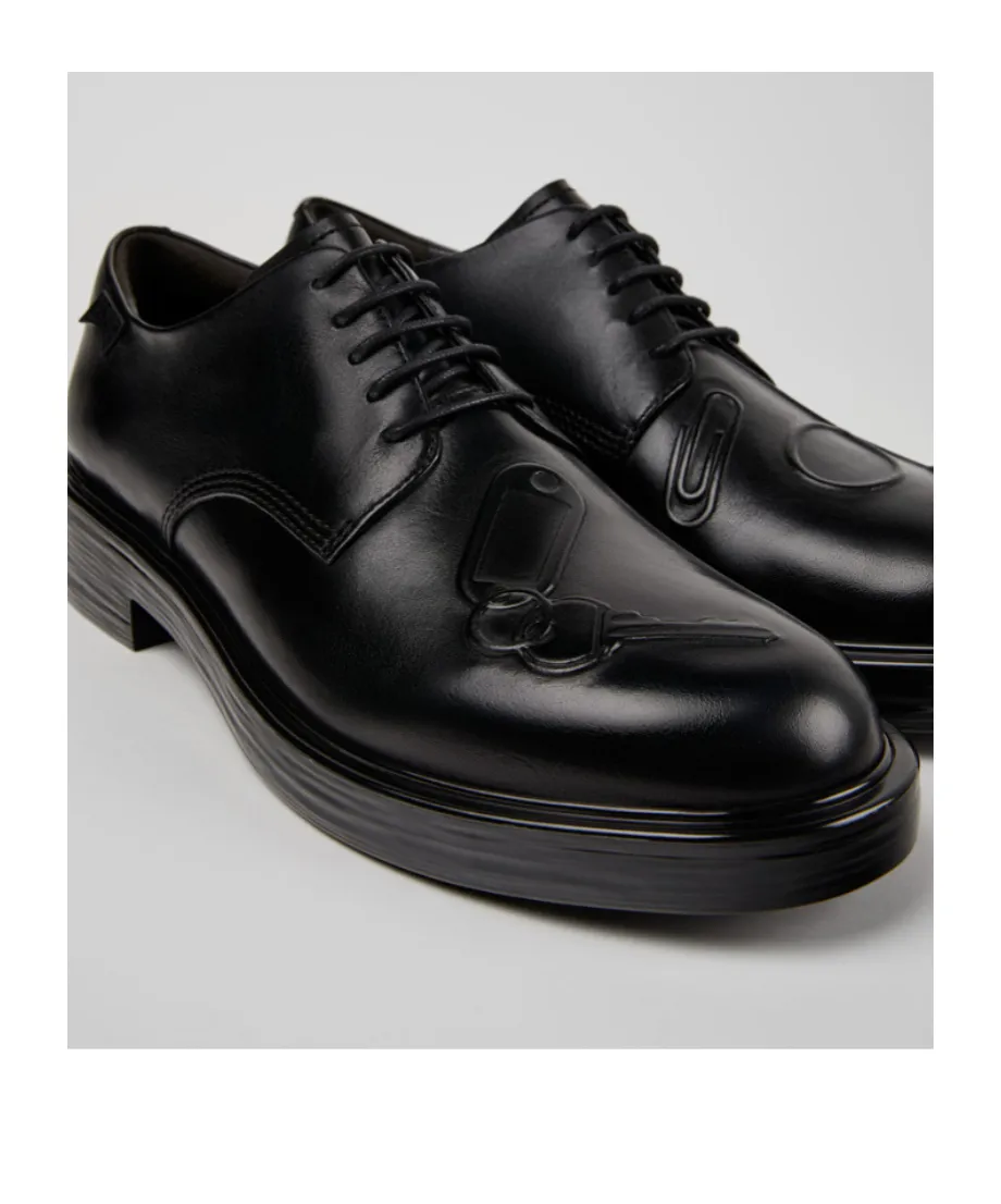 Black Leather Shoes For Men.