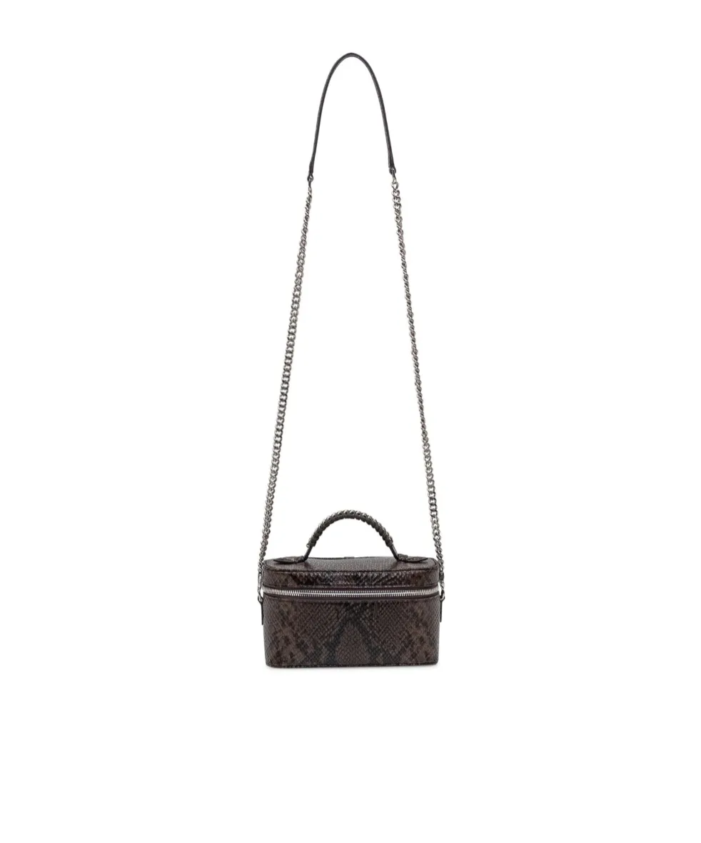Embossed Zipped Vanity Bag