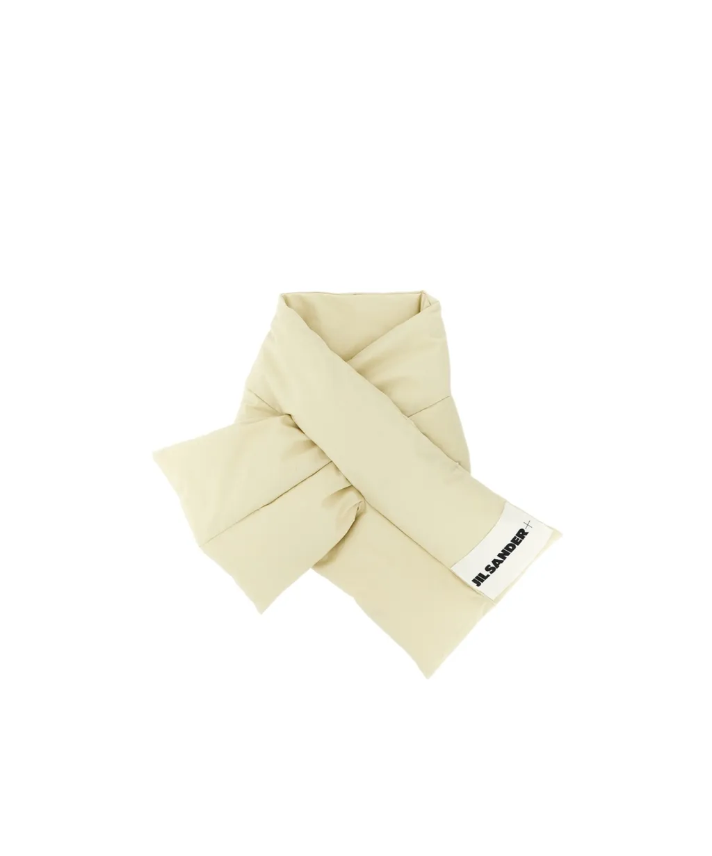 Padded Logo-Patch Scarf