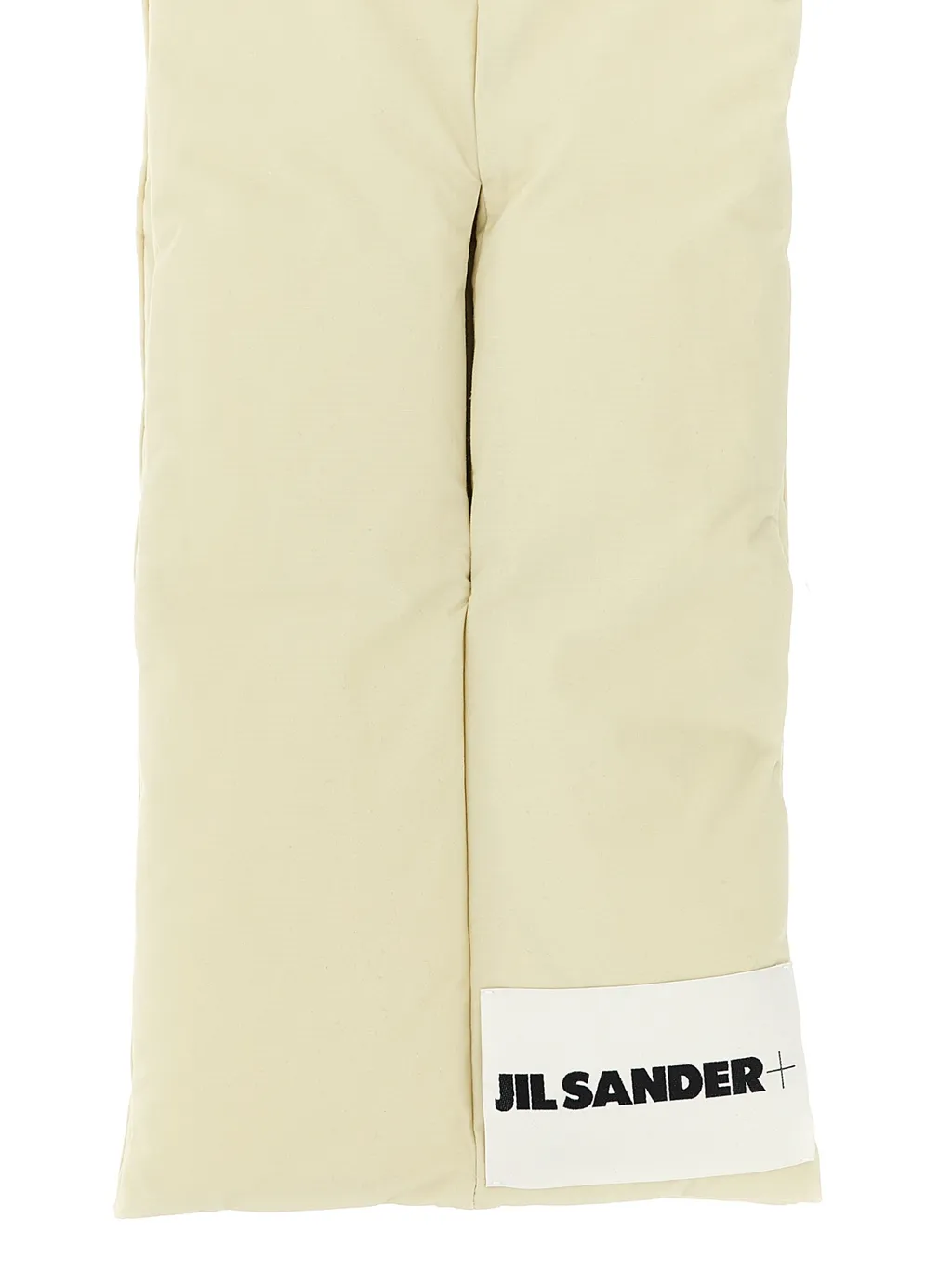 Padded Logo-Patch Scarf