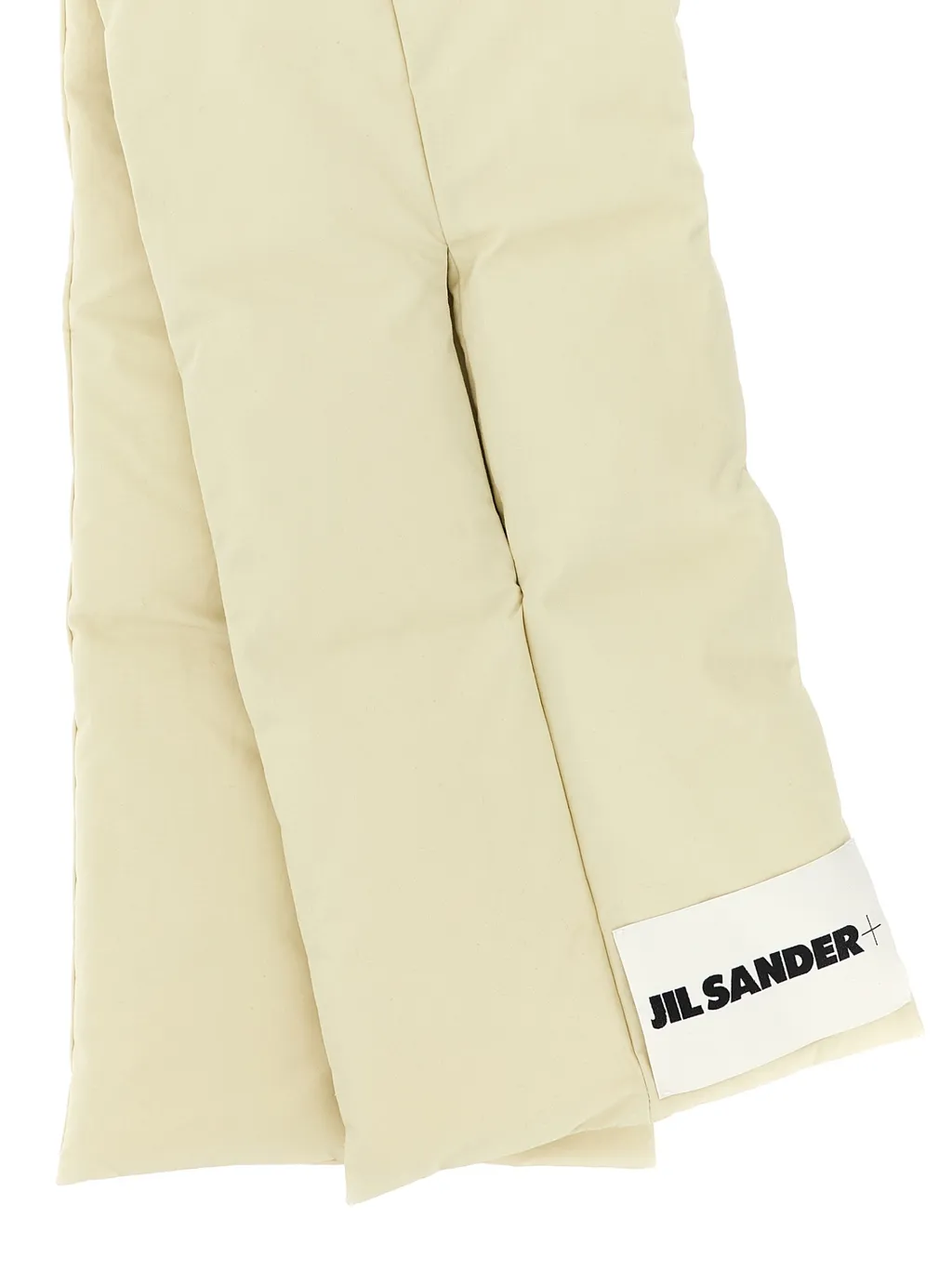 Padded Logo-Patch Scarf