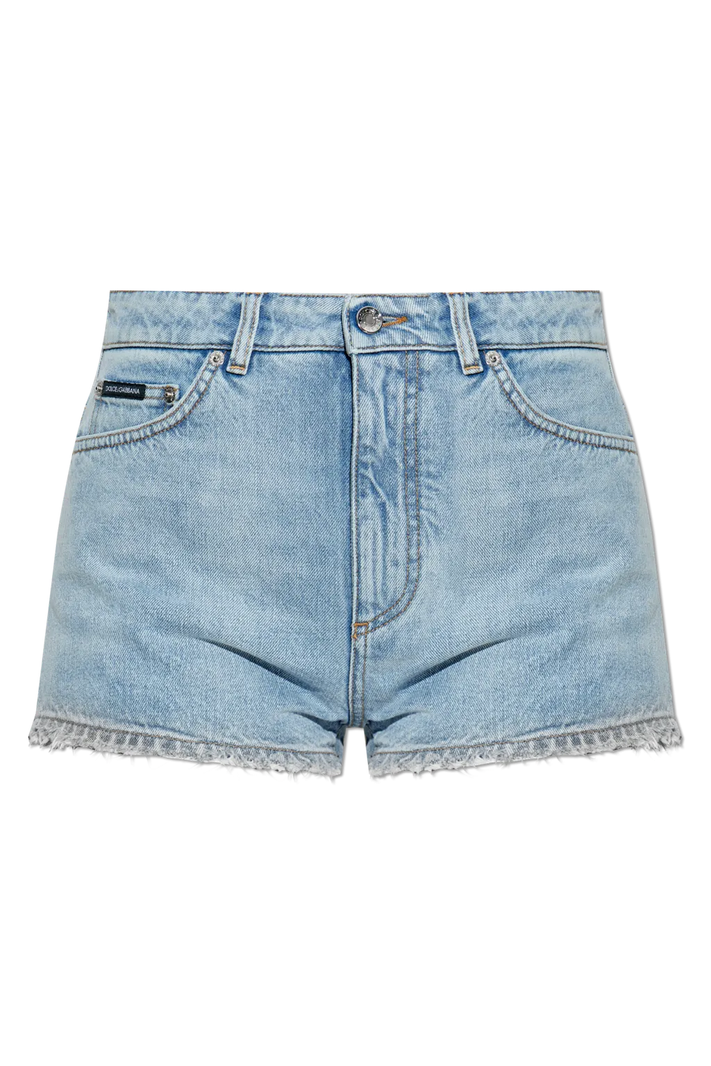 Frayed Denim Shorts