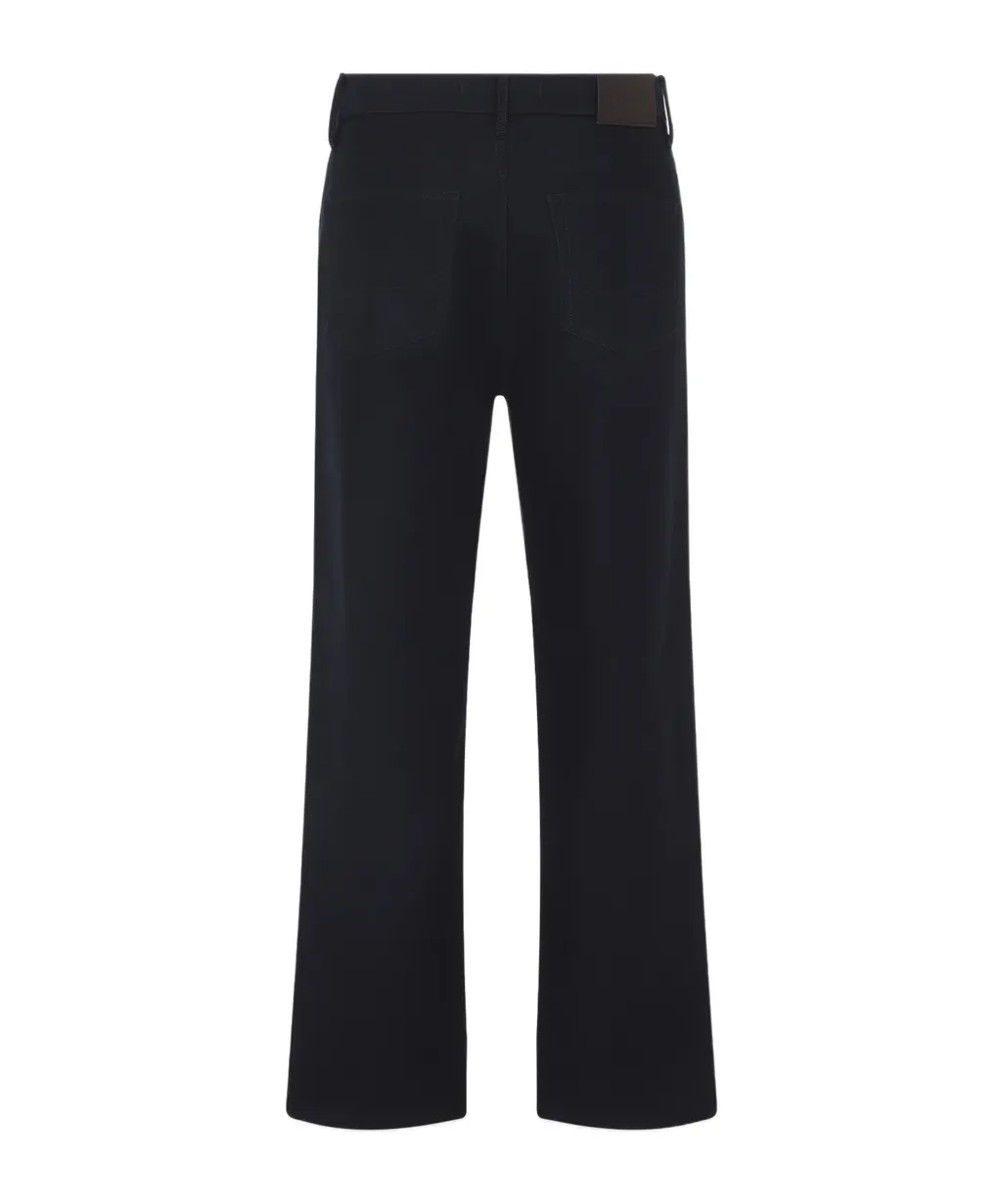 Cotton Straight-Leg Trousers
