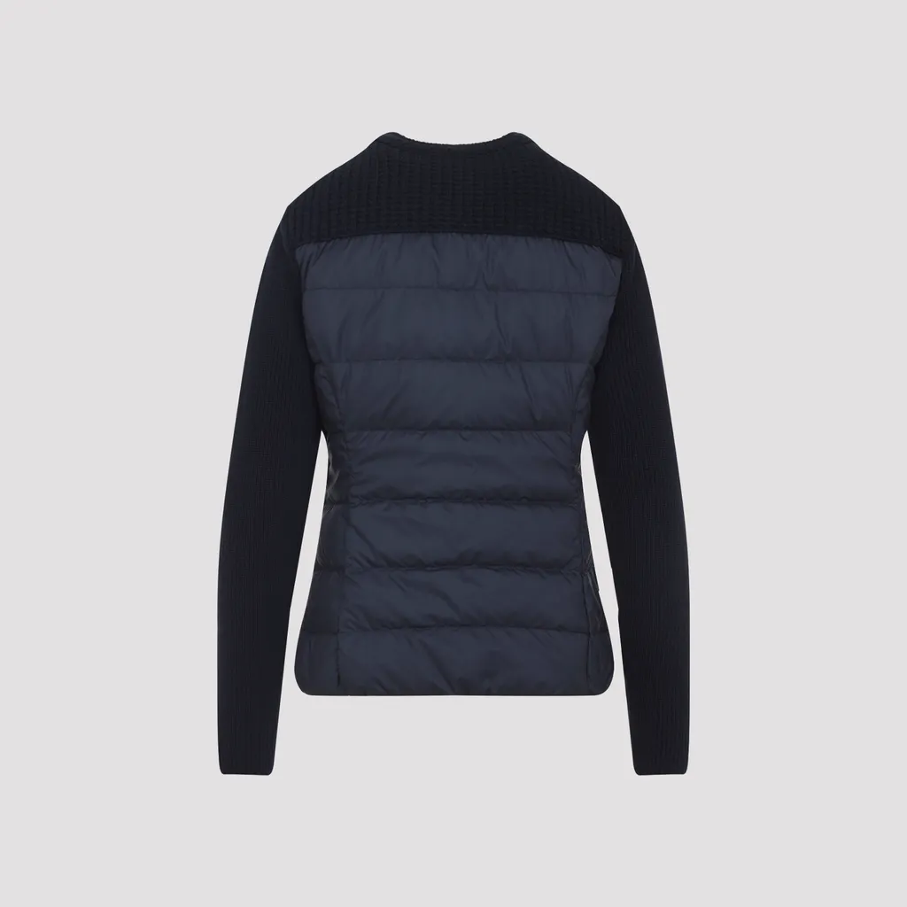 Moncler Zip-Up Ribbed Cardigan