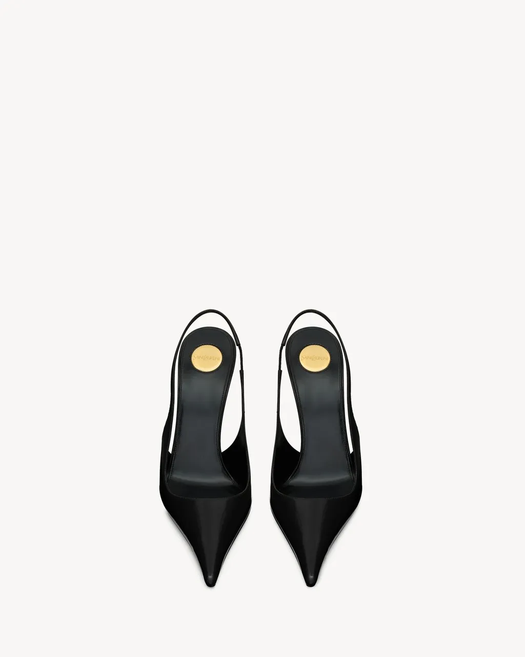 Vendome Slingback Pumps In Glazed Leather