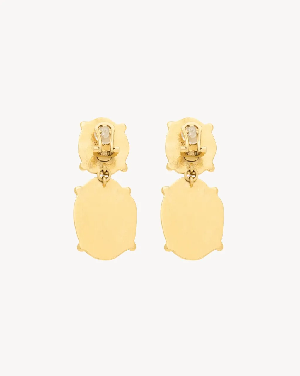 Saint Laurent Cabochon Pendant Earrings