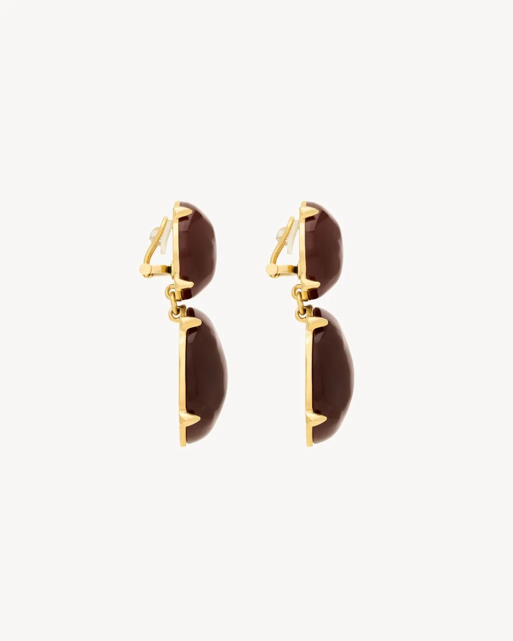 Saint Laurent Cabochon Pendant Earrings