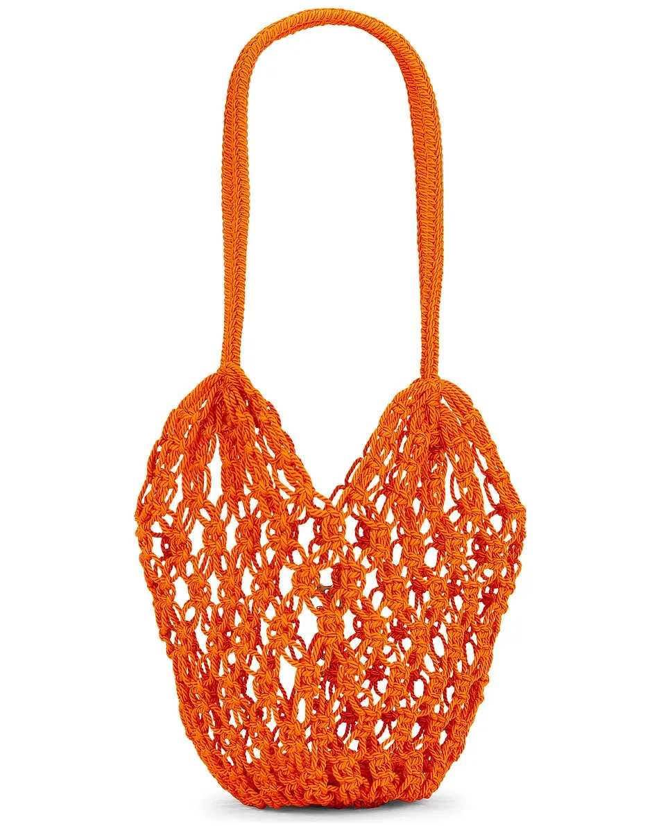 Saint Laurent Logo Plaque Knotted Shoulder Bag