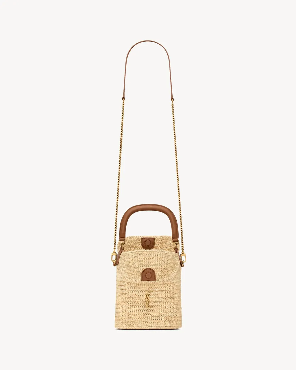 Saint Laurent Gaby Logo Plaque Bucket Bag