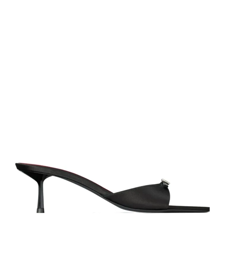 Saint Laurent Daisy Slip-On Mules