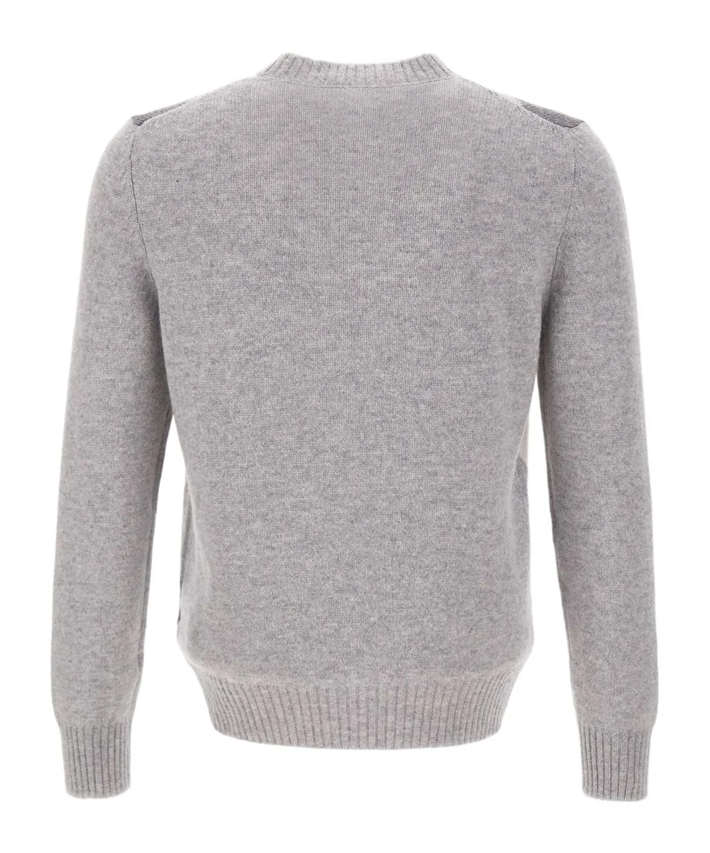 Gran Sasso Checked Crewneck Jumper