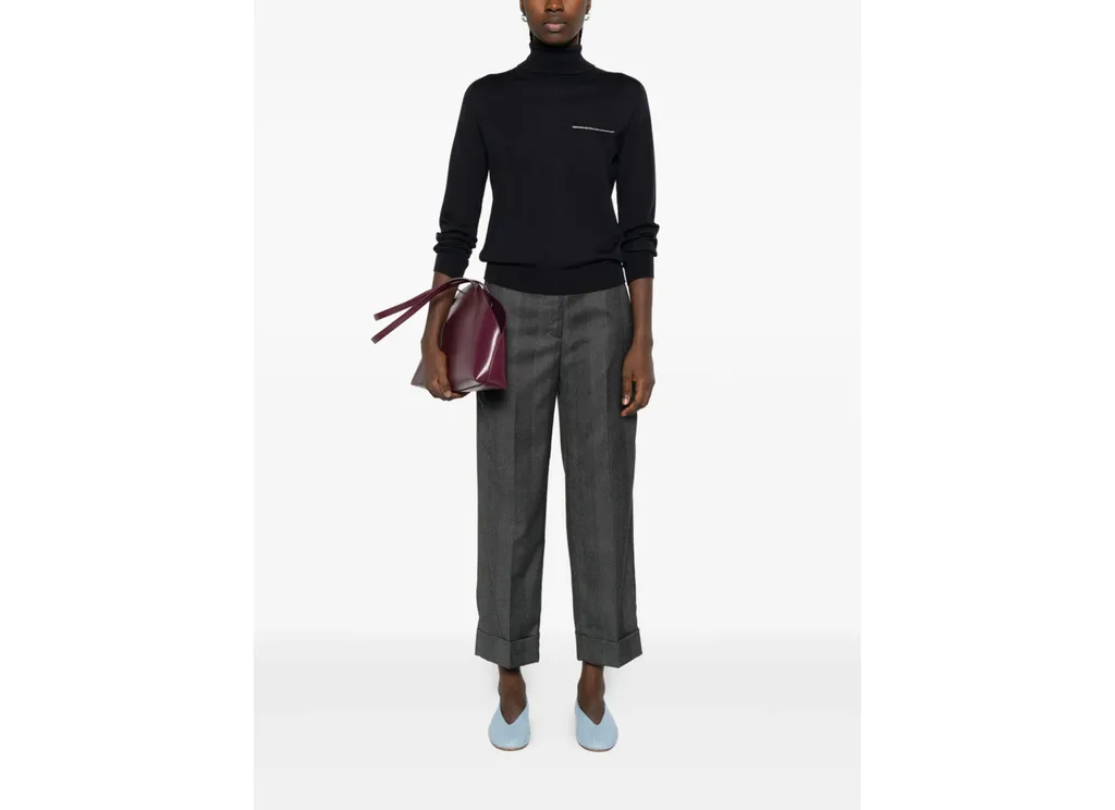 Peserico Herringbone Wool Pants