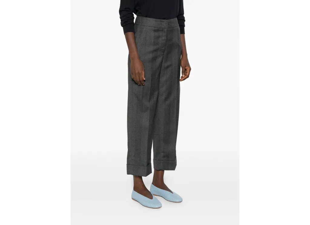Peserico Herringbone Wool Pants