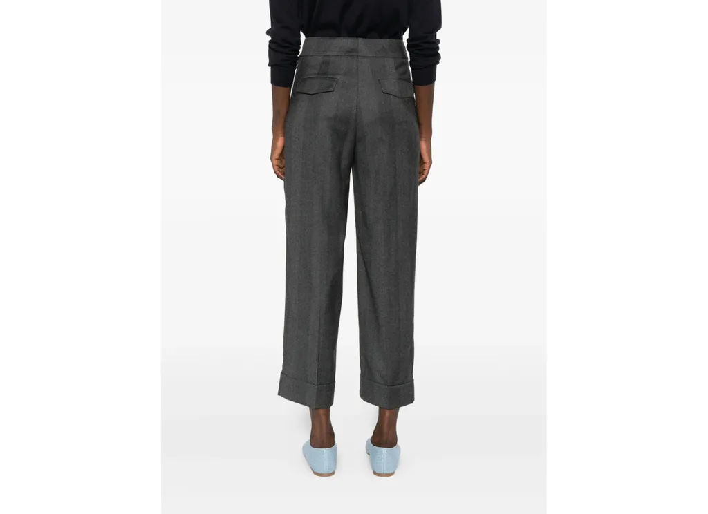 Peserico Herringbone Wool Pants