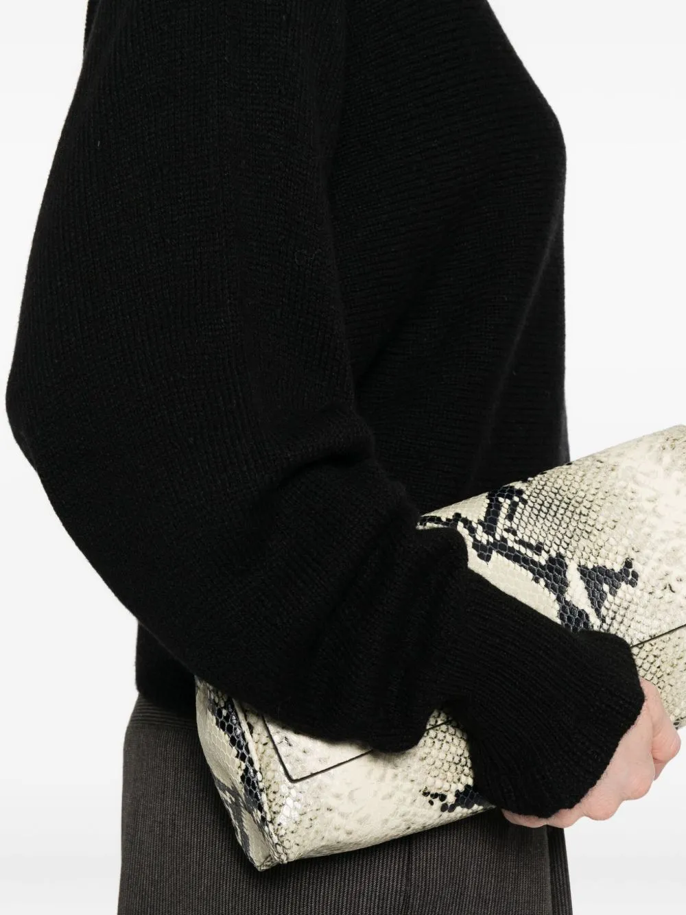 Twinset	Mock-Neck Ruffled Jumper
