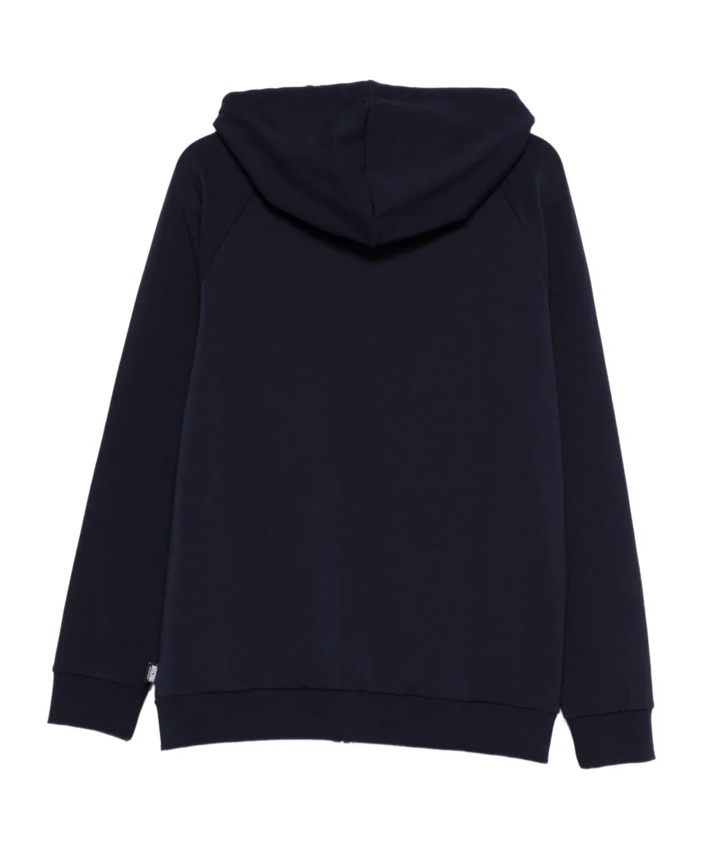 Teddy-Print Zip-Fastening Hoodie