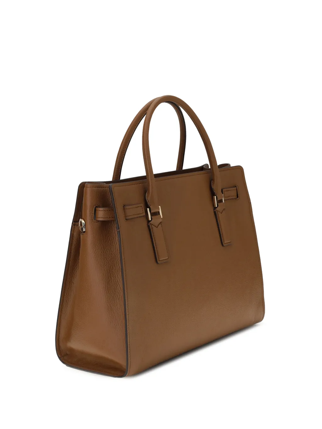 Lock-Accent Top-Handles Tote Bag
