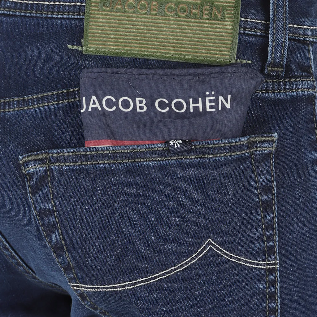 Jacob Cohen Logo Patch Slim Fit Jeans