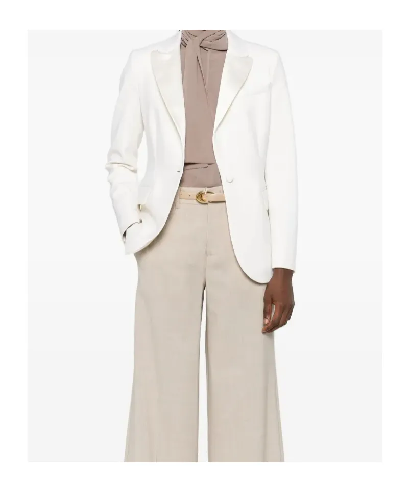 Single-Breasted Wool-Blend Blazer