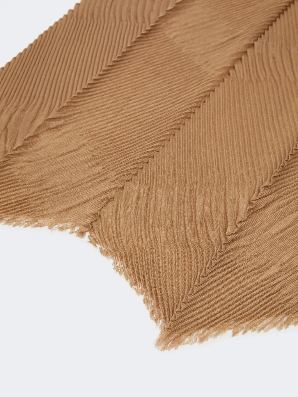 Pleated Cashmere Stole