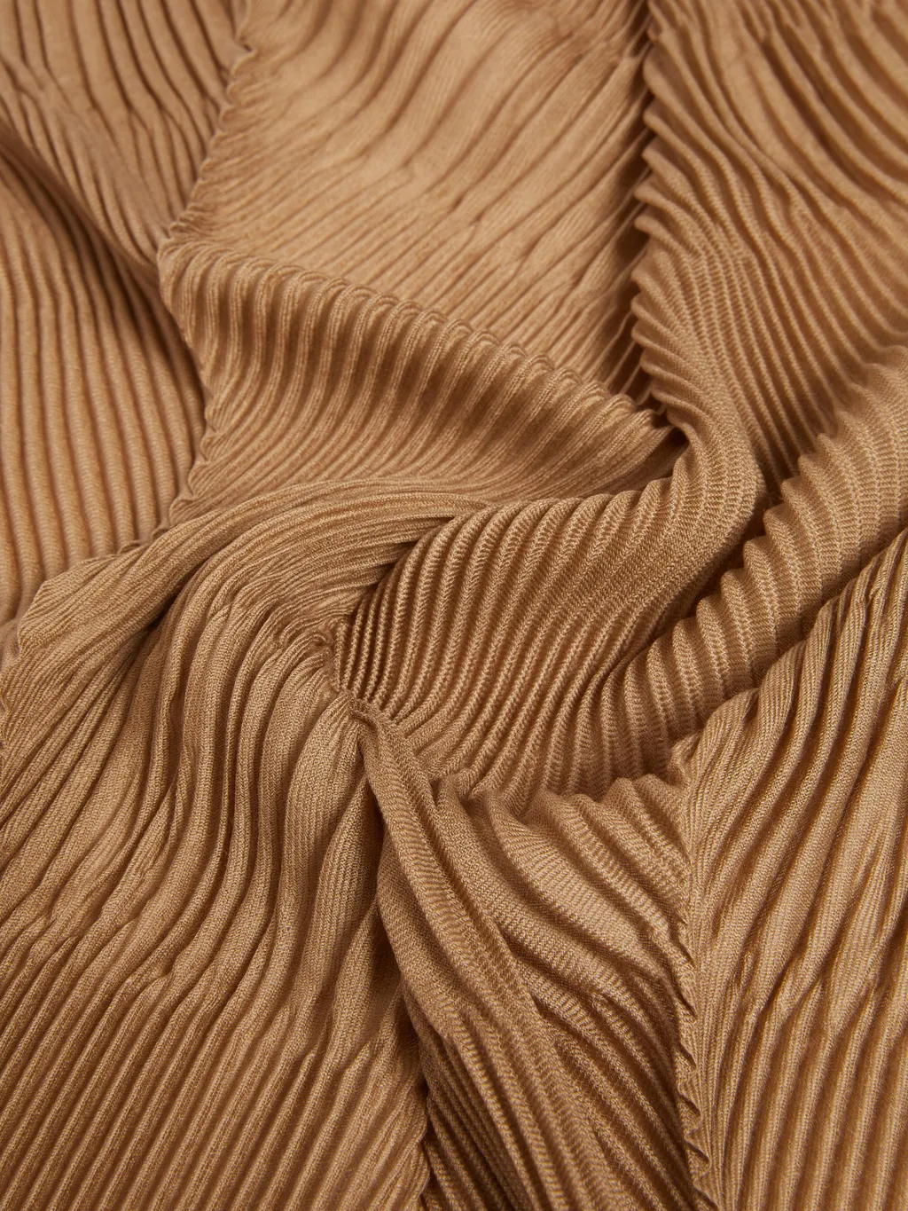 Pleated Cashmere Stole