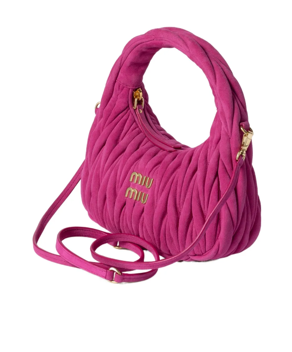 Wander Matelassé Suede Bag