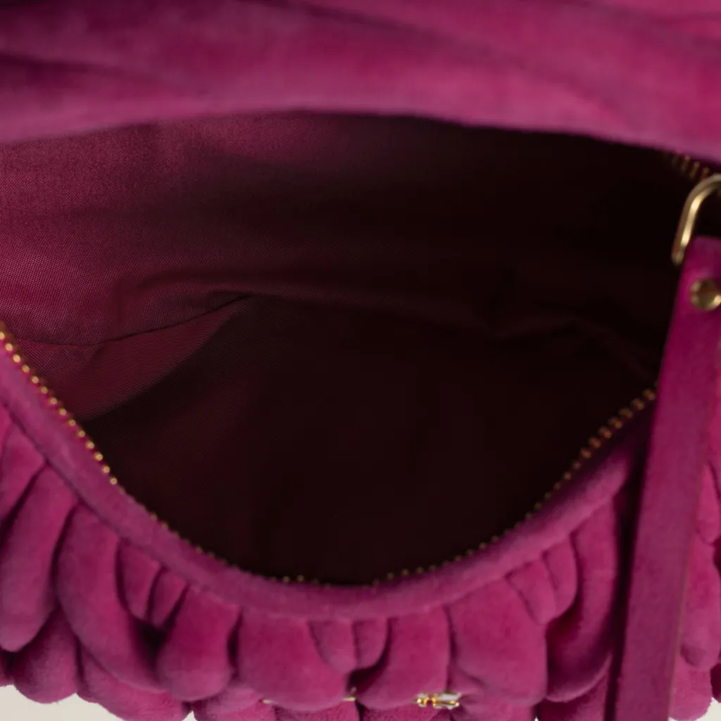 Wander Matelassé Suede Bag