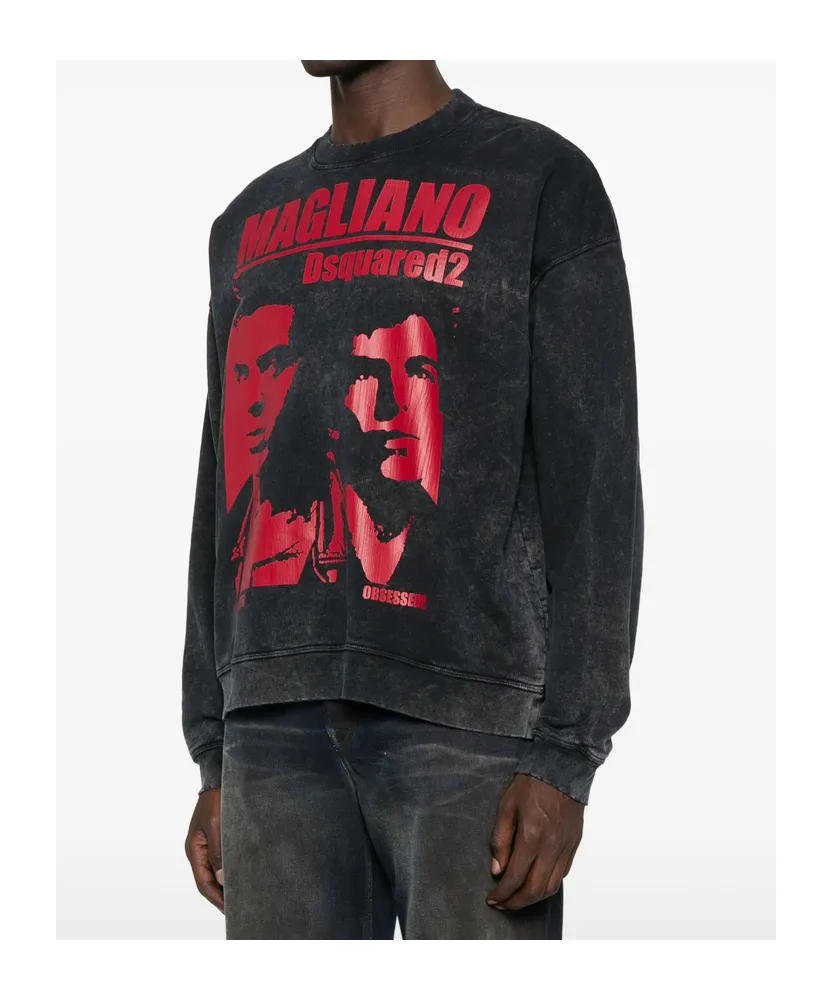 Dsquared2 Graphic Printed Crewneck Sweatshirt