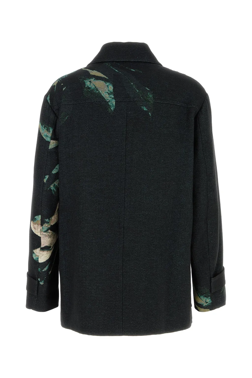 Dries Van Noten Floral Motif Double-Breasted Coat
