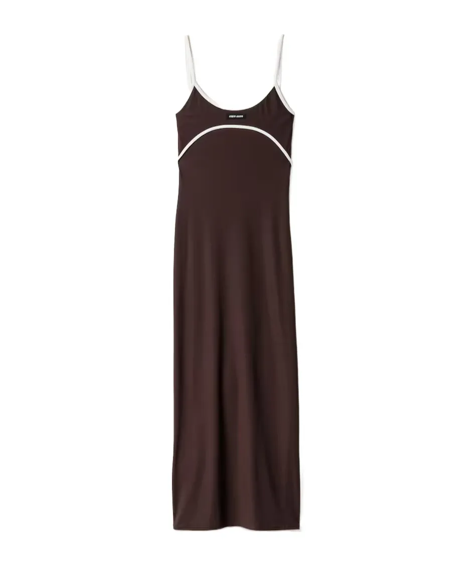 Stretch Jersey Midi-Dress